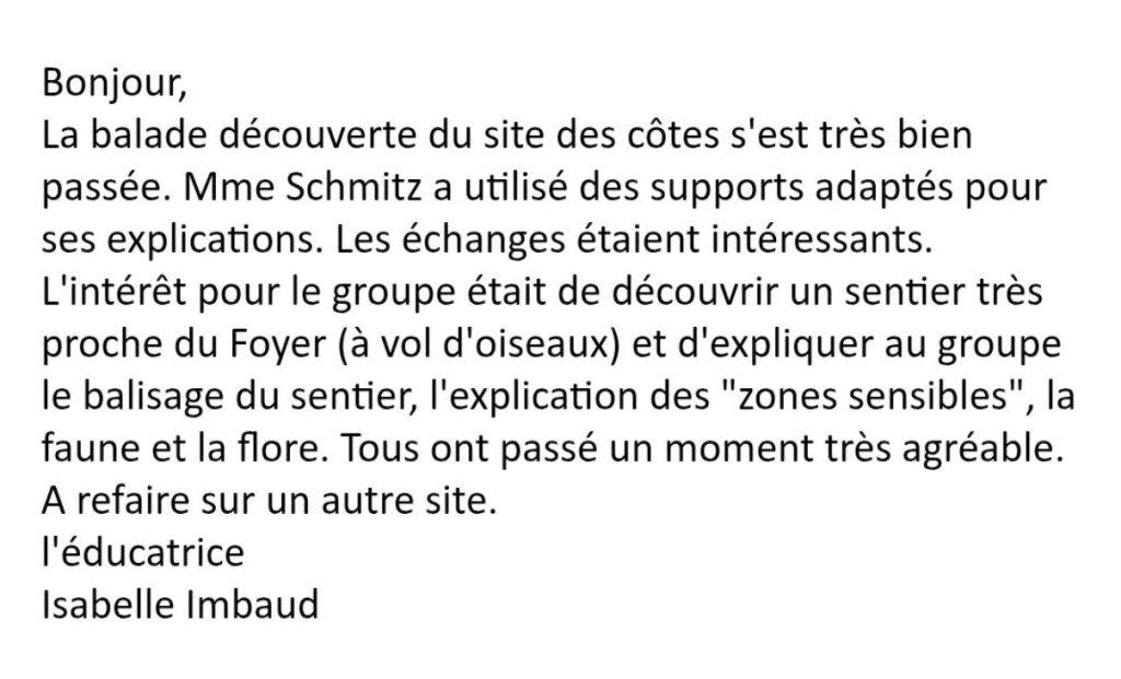 témoignage Massif des Côtes